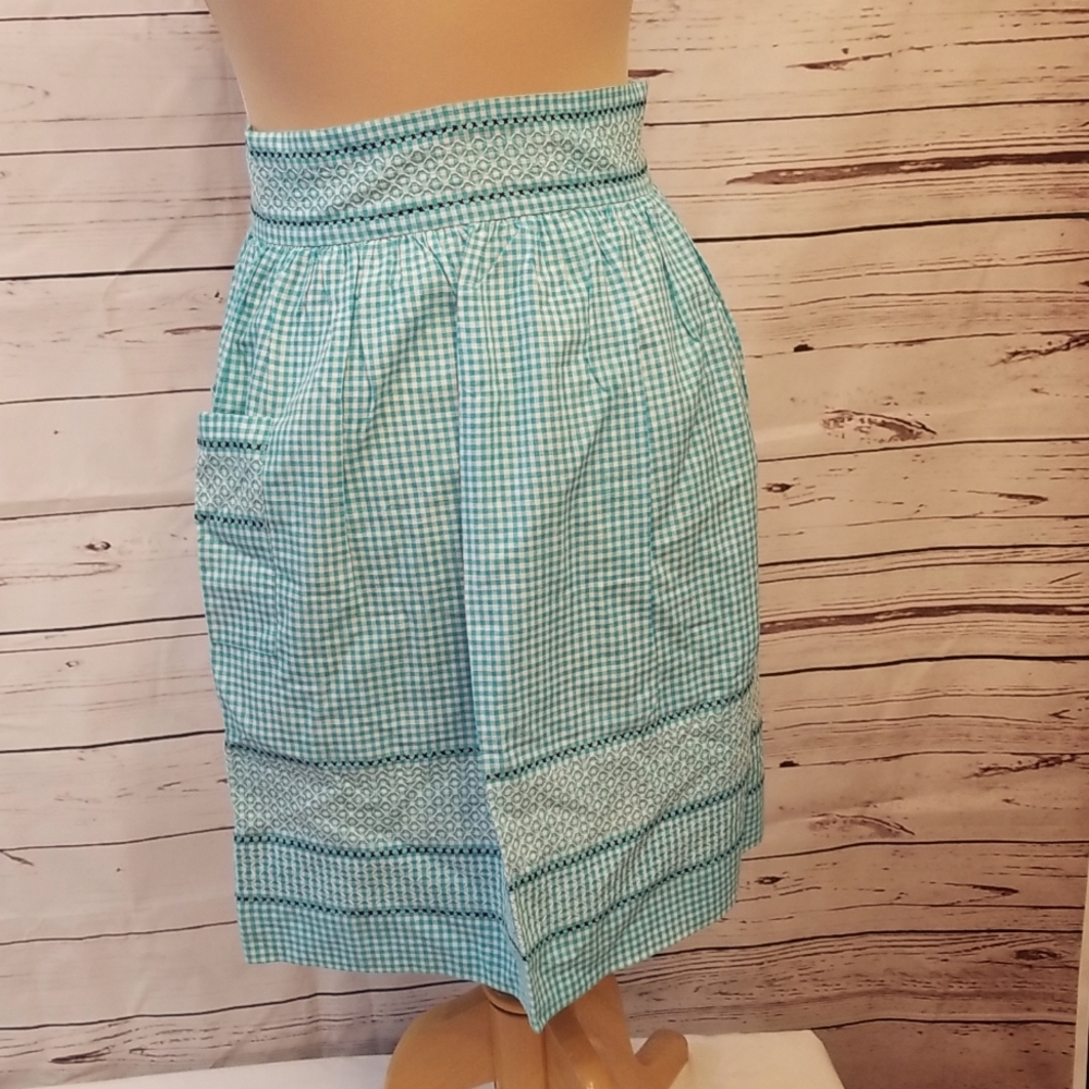 Granny's Handmade Blue Gingham Apron